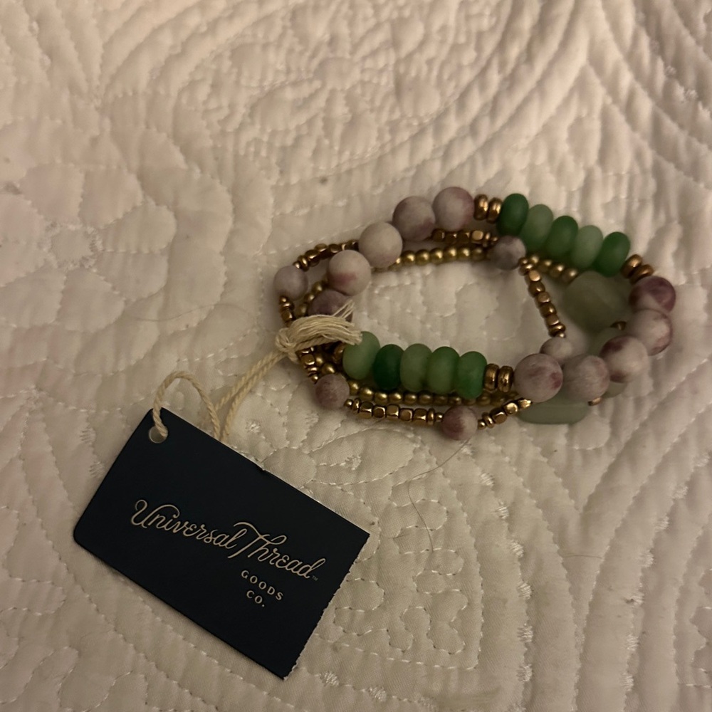 Universal Thread Multicolor Beaded Bracelet Set